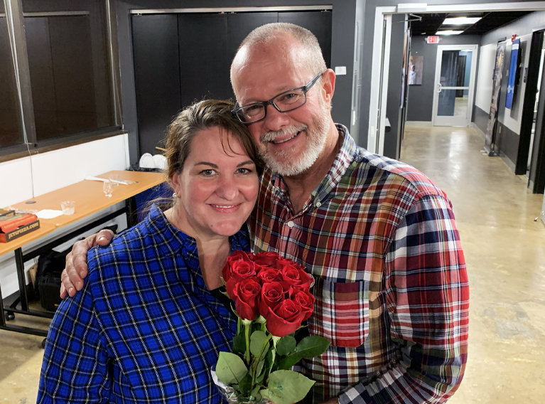 Founder Matt Preston honors Jenny with Roses at 2019 Event