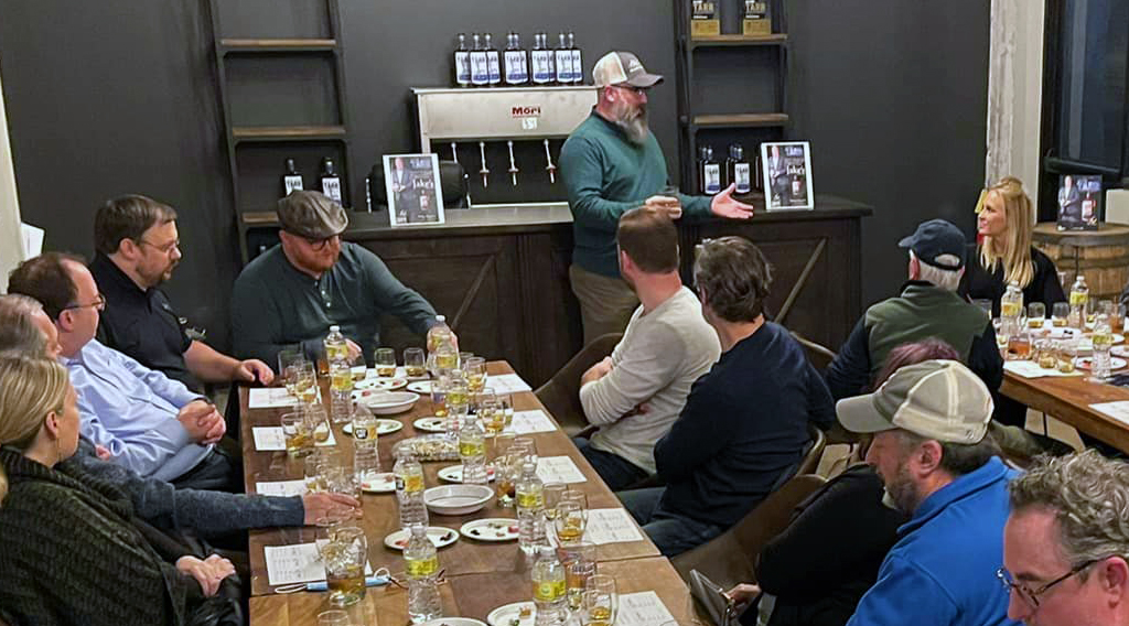 Barry Brinegar shares RD1 Spirits with the Lexington Bourbon Society