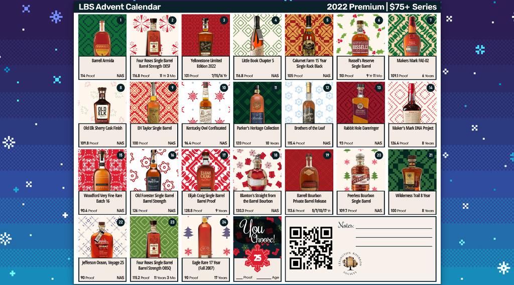 Season's Greetings from the Lexington Bourbon Society - Enjoy the Special and Top-Shelf