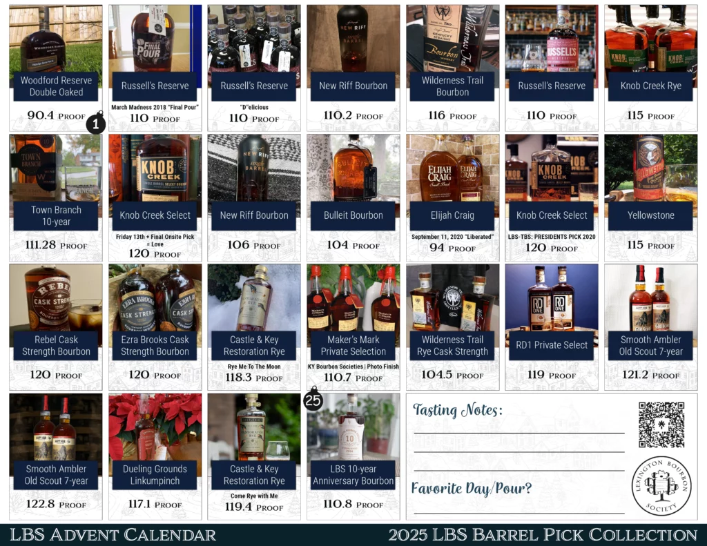 LBSAdvent - 2025 LBS Barrel Pick Calendar